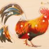 Rooster Wooden Knobs Puzzle