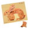 Bunny Wooden Knobs Puzzle