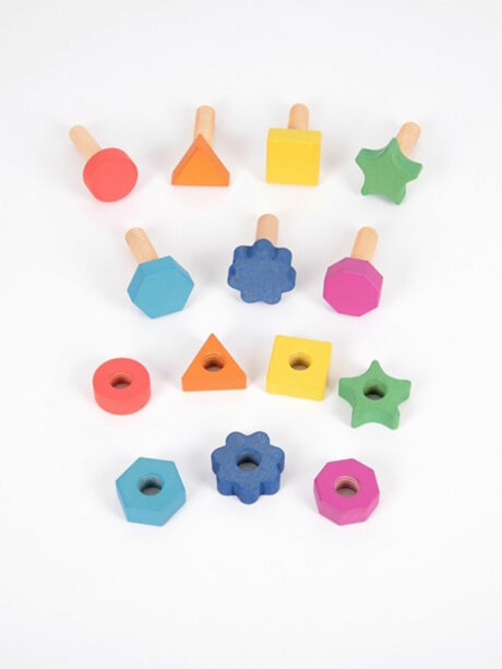 Rainbow Wooden Nuts & Bolts