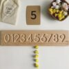 Wooden Number Tracing Board