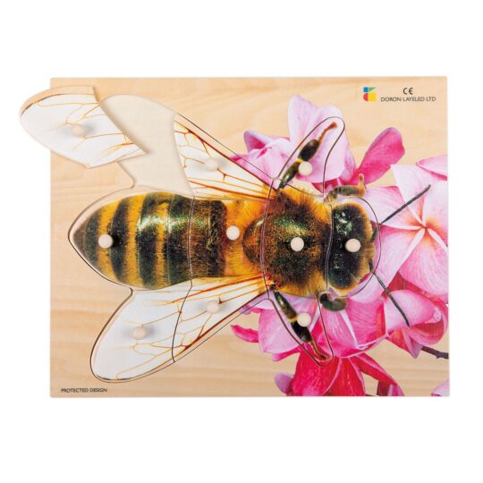 Bee Wooden Knobs Puzzle