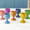 Rainbow Wooden Eggs & Egg Cups - Pk7