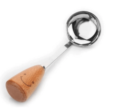 Small Serving Spoon with Wooden Handle