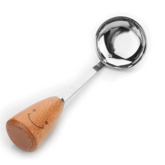 Small Serving Spoon with Wooden Handle