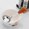 Small Serving Spoon with Wooden Handle