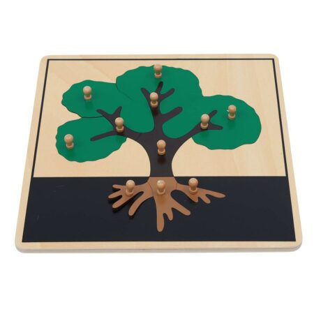 Wooden Knob Puzzle - Tree