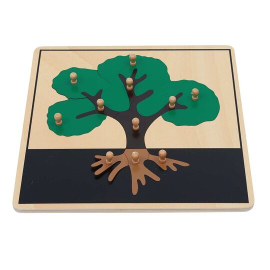 Wooden Knob Puzzle - Tree