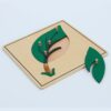 Wooden Knob Puzzle - Leaf
