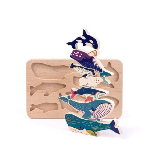 Wooden Whale Puzzle
