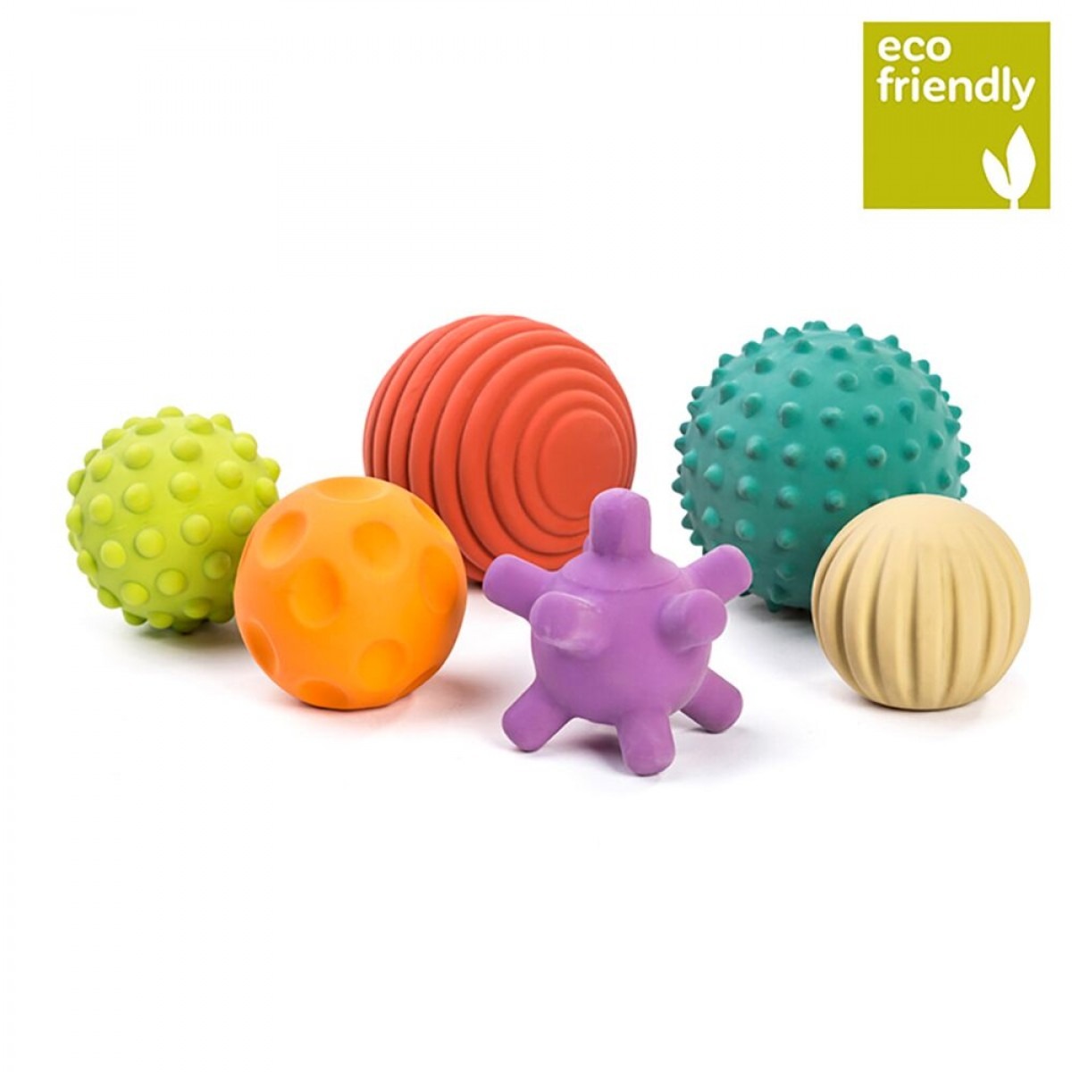 Handmade Sensory Balls Set of 3 multi-size in Tangerine Robins Egg Blue Tan; Soft Pet Toy; Baby Toddler Development Learning Balls 