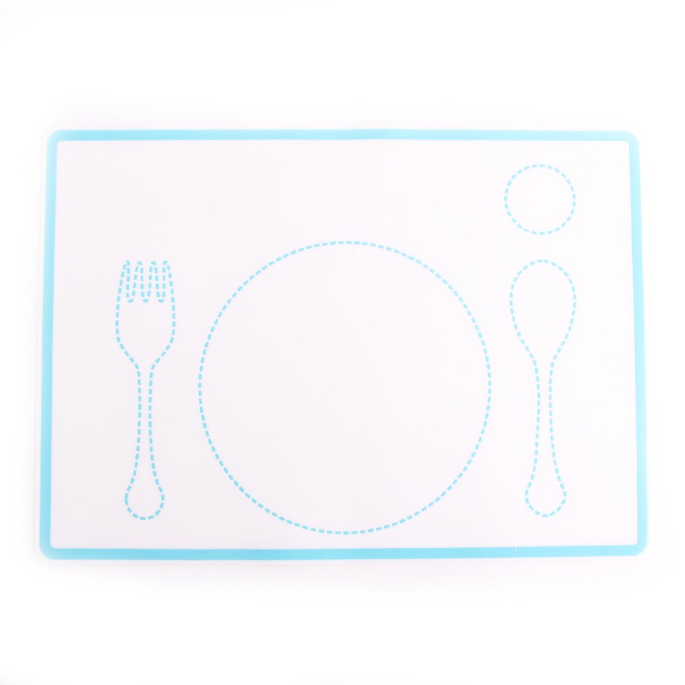 Easy to Wash Montessori Dining Mat with Patterns Silicone Placemat