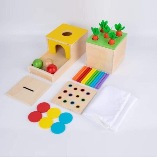 Wooden Activity Box 4 in 1