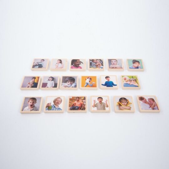 My Emotions Wooden Tiles - Pk18