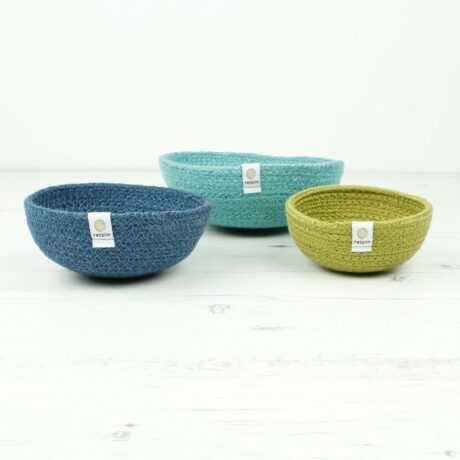 Handmade Woven Jute Bowl Set of 3 - OCEAN
