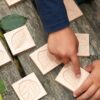 Wooden Sensory Leaf Tiles
