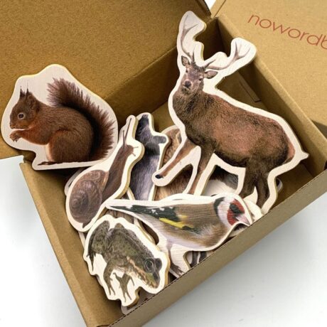 Bamboo Magnetic Pieces "Forest Animals"