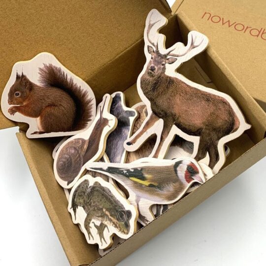 Bamboo Magnetic Pieces "Forest Animals"