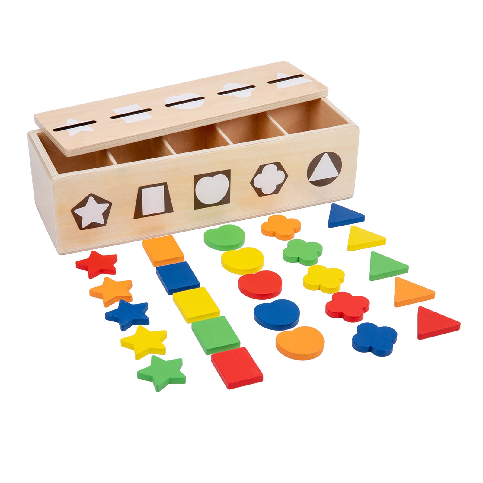 Wooden Shape Sorter Montessori Independent Living