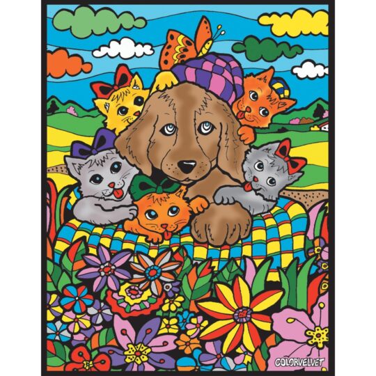 Colorvelvet "Dog and cats"