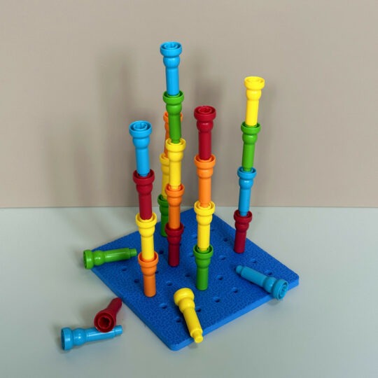 Color Pegs and Pegboard Set