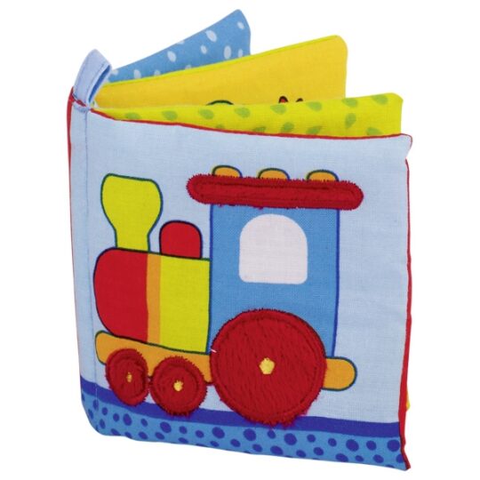 Soft Picture Book with Squeaker and Crinkle Foil "Train"